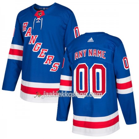 Miehille NHL New York Rangers Pelipaita Custom Adidas 2017-2018 Royal Authentic